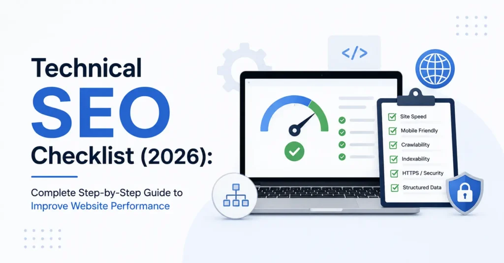 Technical SEO Checklist (2026): Complete Step-by-Step Guide to Improve Website Performance