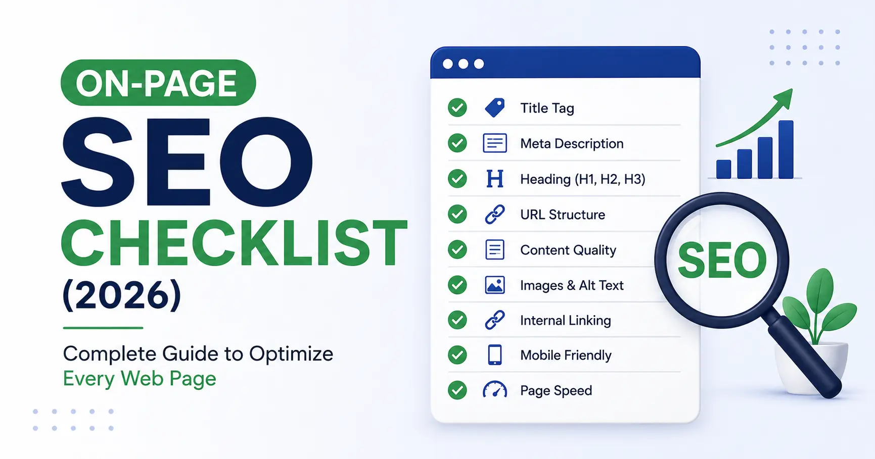 On-Page SEO Checklist (2026) Complete Guide to Optimize Every Web Page